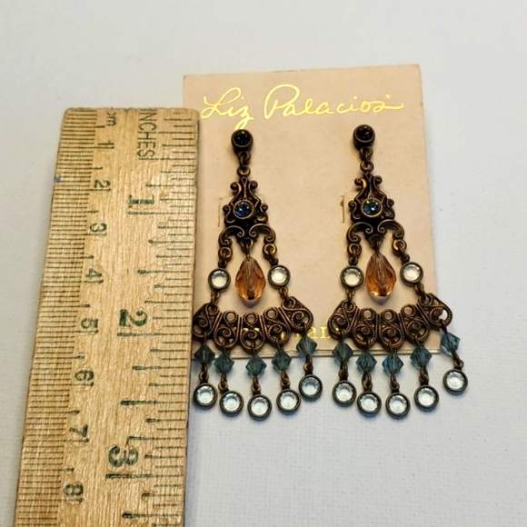 Liz Palacios Chandelier Earrings  New - Picture 4 of 4
